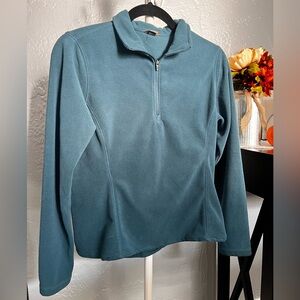 Eddie Bauer Fleece 1/4-Zip Sweater, Blue, Size Small